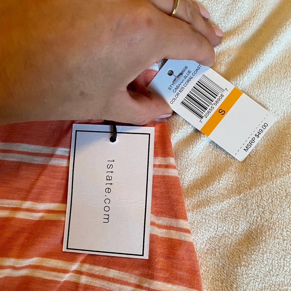 1state coral too NEW** purchased from Nordstrom